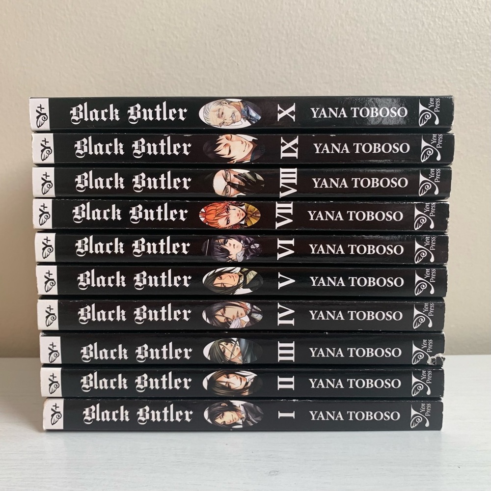 Black Butler Manga Graphic Novel by Yana Toboso Vol. 1-10